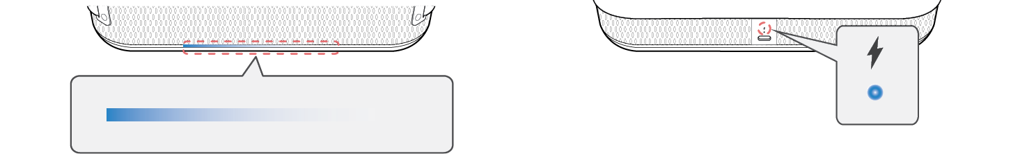 2025 LG XBOOM BOUNCE Dual mode Main Speaker lighting indicator