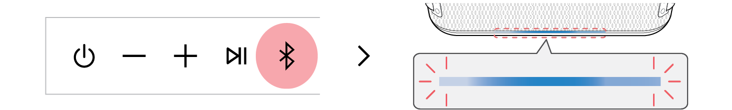2025 LG XBOOM BOUNCE Multi-phone pairing connection waiting status