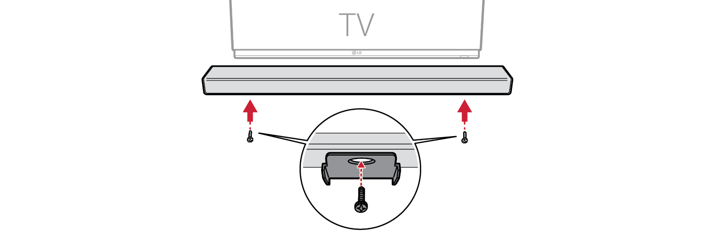2026 LG Sound Suite H7 Wi-Fi SOUNDBAR Mounting the Product to a Wall Step5