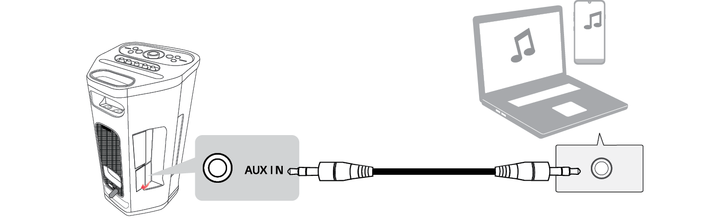 2026 LG XBOOM STAGE501 Portable Bluetooth Additional Functions Charging a smartphone