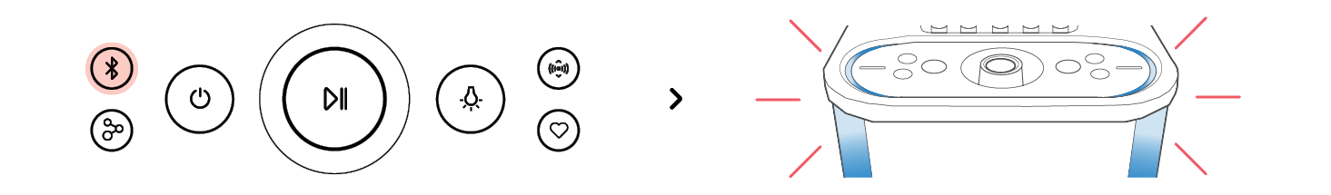 2026 LG XBOOM STAGE501 Portable Bluetooth Multi phone pairing Step1