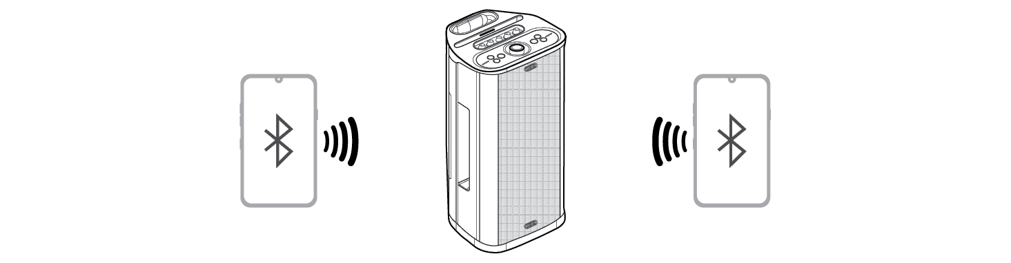 2026 LG XBOOM STAGE501 Portable Bluetooth Speaker Multi phone pairing Step2