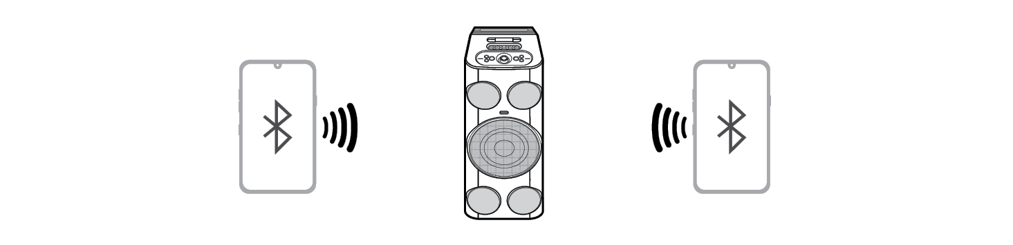 2026 LG XBOOM POWER7000 High Power Speaker System Connecting Two Bluetooth Devices to the Speaker Step3
