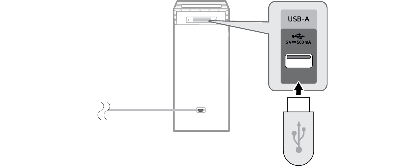 2026 LG XBOOM POWER7000 High Power Speaker System Connecting to USB device Step2