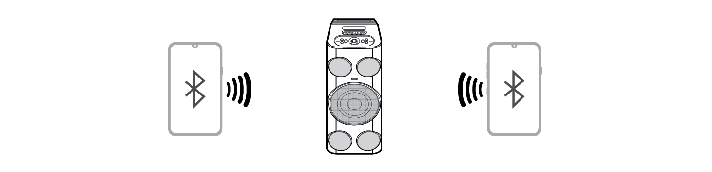 2026 LG XBOOM POWER7000 High Power Speaker System Connecting Two Bluetooth Devices to the Speaker No FM Step3