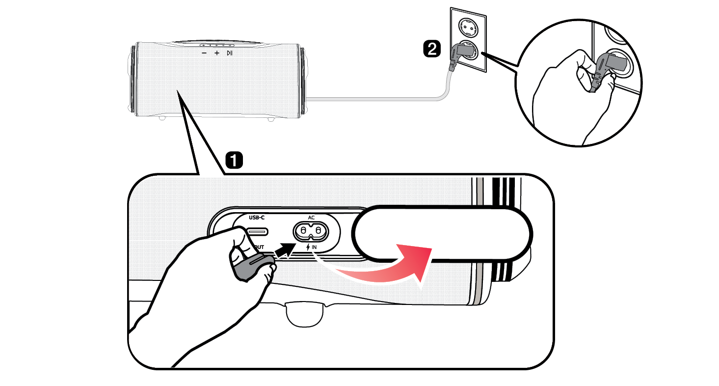2025 LG XBOOM BOUNCE Charging the battery