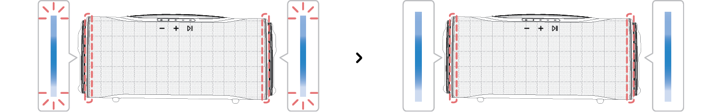 2025 LG XBOOM BOUNCE Bluetooth connection complete status