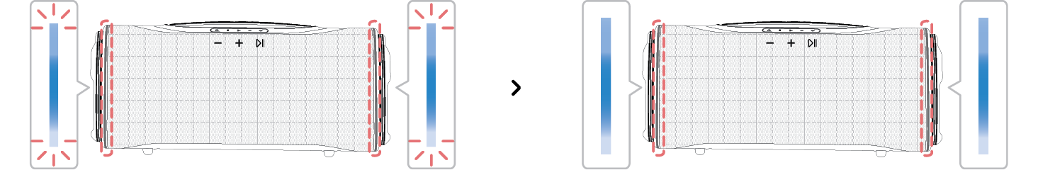 2025 LG XBOOM BOUNCE Bluetooth connection complete status