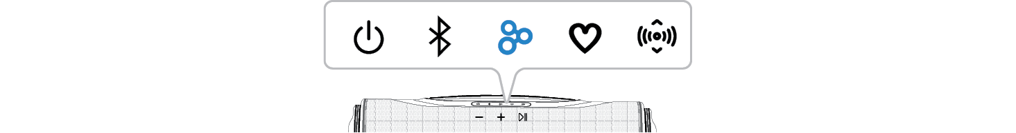 2025 LG XBOOM BOUNCE Multi mode Main Speaker lighting indicator