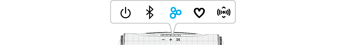 2025 LG XBOOM BOUNCE Multi mode Main Speaker lighting indicator
