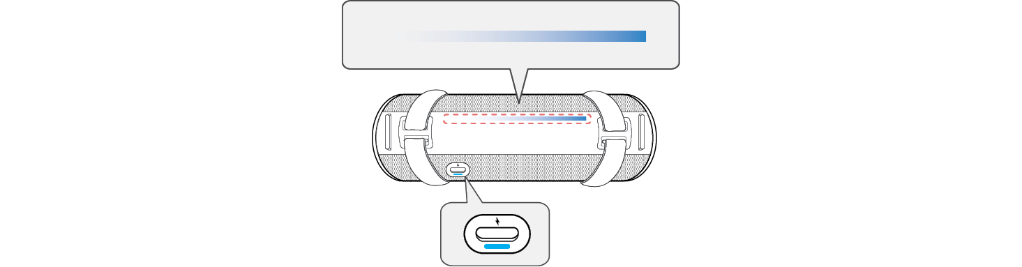 2025 LG XBOOM GRAB Dual mode Other Speaker lighting indicator