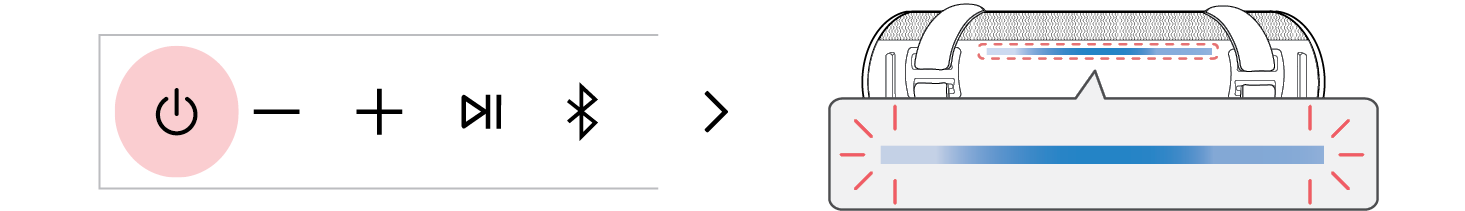 2025 LG XBOOM GRAB Bluetooth connection waiting status
