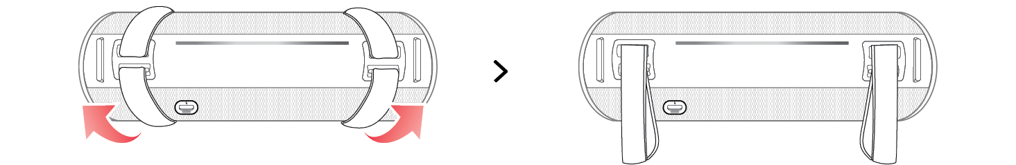 2025 LG XBOOM GRAB step1 to attaching the strap