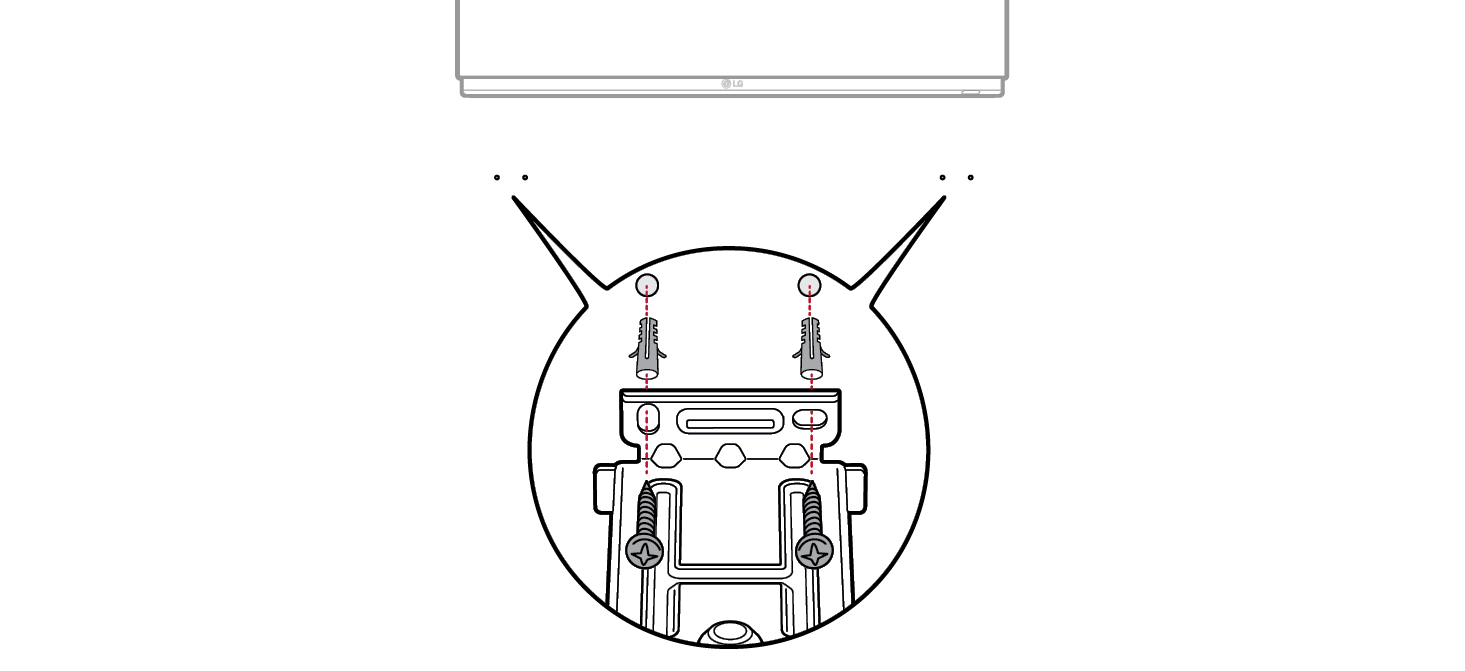 2026 LG Sound Suite H7 Wi-Fi SOUNDBAR Mounting the Product to a Wall Step3