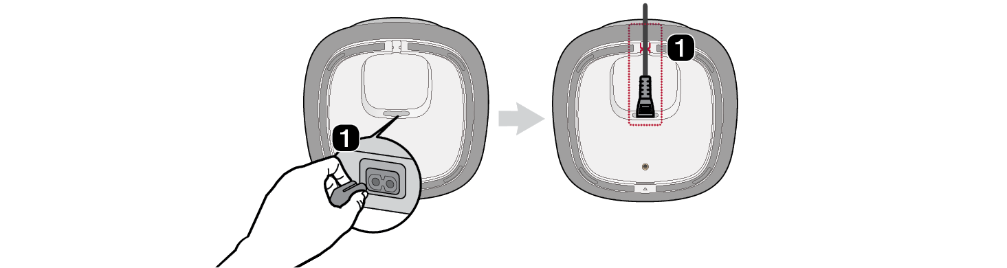 2026 LG Sound Suite M7M5 Wi-Fi SPEAKER Connecting the power Step1