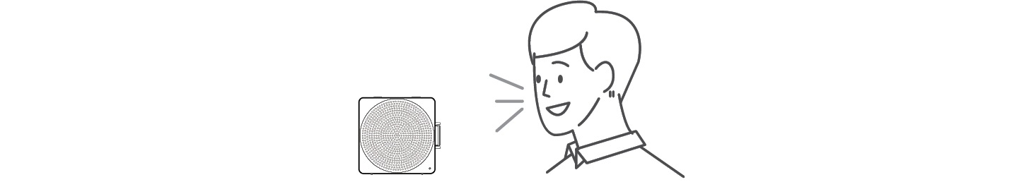 2026 LG xboom MINI Portable Bluetooth Speaker Voice command illustration