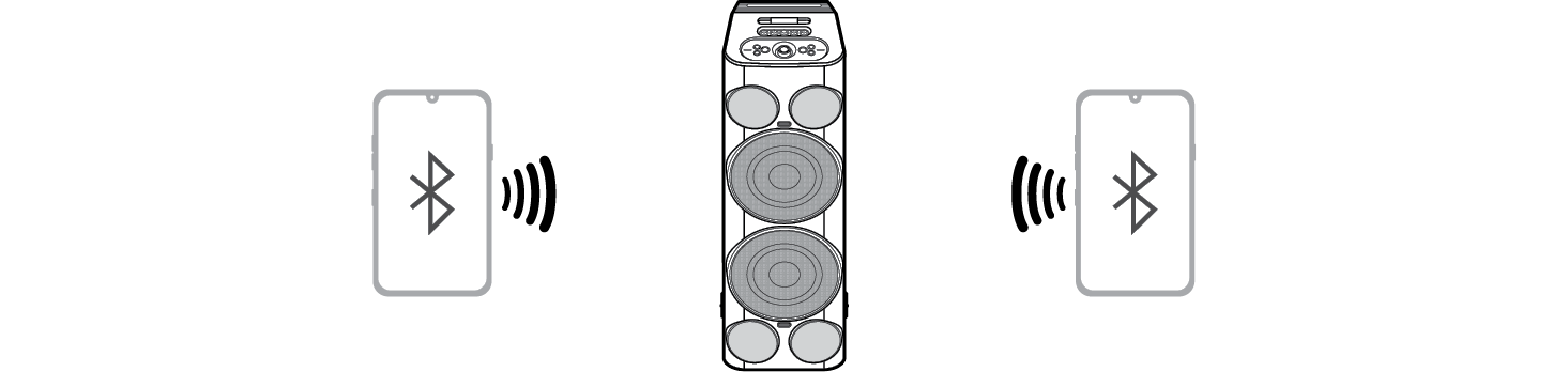 2026 LG XBOOM POWER9000 High Power Speaker System Connecting Two Bluetooth Devices to the Speaker Step3
