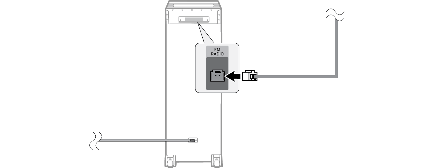 2026 LG XBOOM POWER9000 High Power Speaker System Connecting Antenna to the product