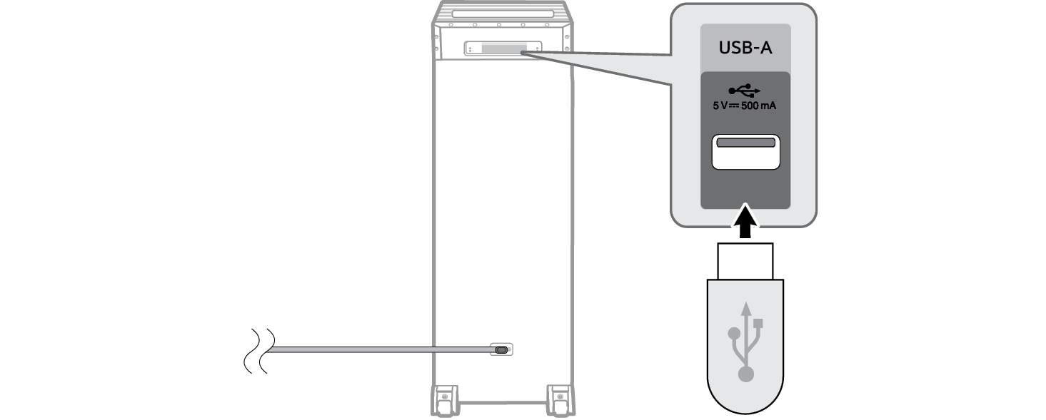 2026 LG XBOOM POWER9000 High Power Speaker System Connecting to USB device Step2