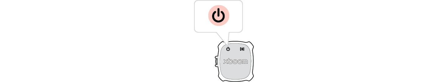 2026 LG xboom ROCK Portable Bluetooth Speaker Force the Speaker power off
